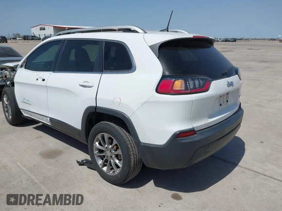2019 Jeep Cherokee Latitude Plus with VIN 1C4PJLLB5KD301109, listed as a IAAI auction lot 41858478 with 52,647 mi miles and . Bid and sale history available at DreamBid. Image 3.