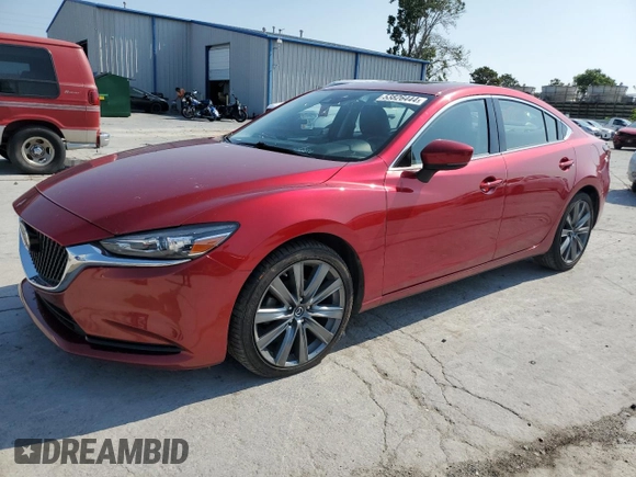 2019 Mazda 6 Touring with VIN JM1GL1VM3K1502814, listed as a Copart auction lot 77612154 with 61,223 mi miles and Salvage Title. Bid and sale history available at carsss.com. Image 1.