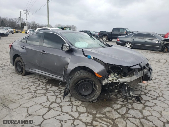 2018 Honda Civic Sedan LX with VIN 19XFC2F53JE041859, listed as a Copart auction lot 47801295 with 102,192 mi miles and Salvage Title. Bid and sale history available at carsss.com. Image 4.