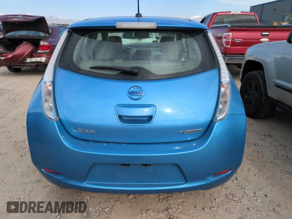 2013 Nissan LEAF SL with VIN 1N4AZ0CP4DC423984, listed as a Copart auction lot 52633125 with 61,229 mi miles and Salvage Title. Bid and sale history available at DreamBid. Image 6.
