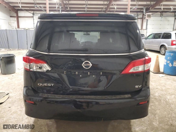 2015 Nissan Quest S with VIN JN8AE2KP4F9134000, listed as a Copart auction lot 42636974 with 121,106 mi miles. Bid and sale history available at carsss.com. Image 6.