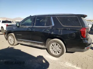 2022 GMC Yukon SLT with VIN 1GKS2BKD5NR356479, listed as a Copart auction lot 77674304 with 33,580 mi miles and Salvage Title. Bid and sale history available at carsss.com. Image 2.