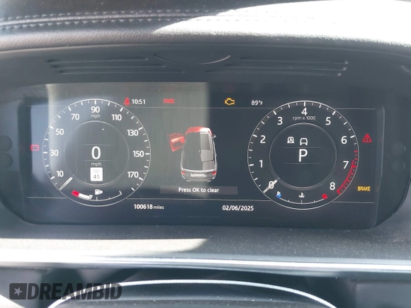 2019 Land Rover Range Rover Sport Dynamic with VIN SALWR2RE8KA854105, listed as a IAAI auction lot 42399731 with 100,618 mi miles and . Bid and sale history available at DreamBid. Image 7.