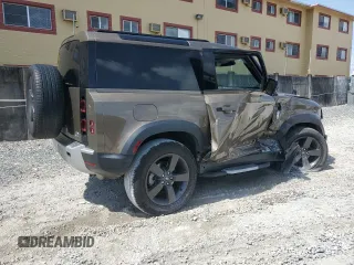 2023 Land Rover Defender S with VIN SALEJ6EX7P2237930, listed as a Copart auction lot 57584245 with 23,444 mi miles and Non repairable. Bid and sale history available at DreamBid. Image 3.