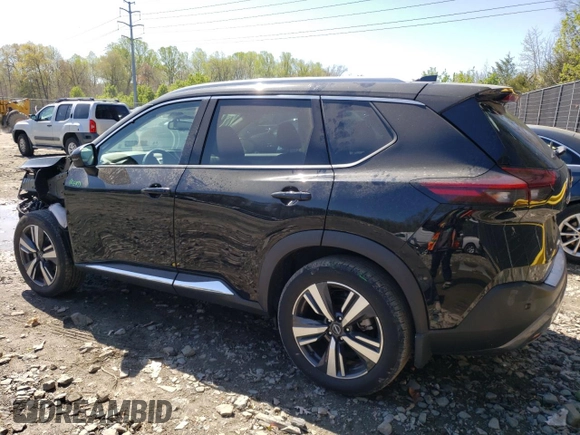 2023 Nissan Rogue SL with VIN 5N1BT3CA9PC794989, listed as a Copart auction lot 52148775 with 14,850 mi miles and Salvage Title. Bid and sale history available at carsss.com. Image 2.