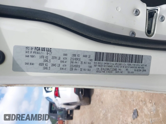 2018 Jeep Compass Sport с VIN 3C4NJCABXJT123085, выставлен на аукционе IAAI как лот 42321682 с пробегом 96 813 миль миль и . История ставок и продаж доступна на DreamBid. Изображение 9.