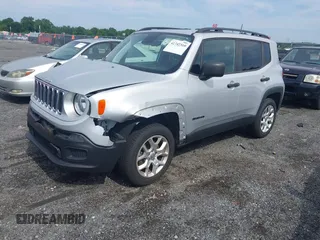 2018 Jeep Renegade Sport with VIN ZACCJBAB3JPJ41711, listed as a IAAI auction lot 42742310 with 76,773 mi miles and . Bid and sale history available at DreamBid. Image 19.