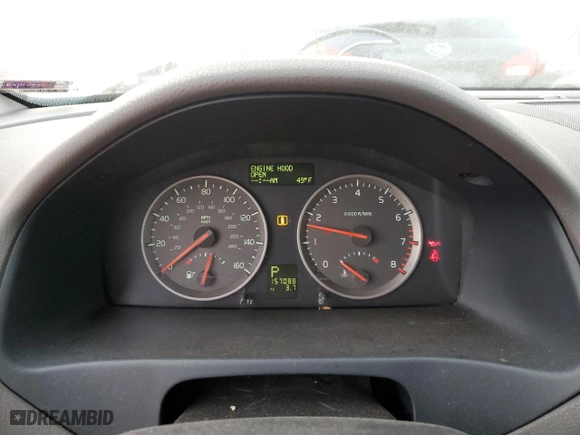 2007 Volvo V50 2.4L with VIN YV1MW382472289447, listed as a Copart auction lot 79898613 with 157,088 mi miles and Salvage Title. Bid and sale history available at carsss.com. Image 9.