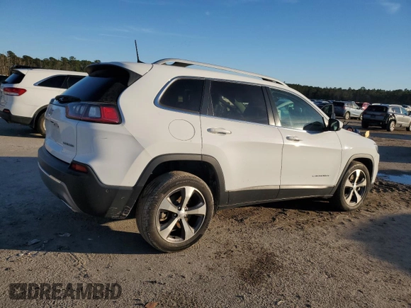 2021 Jeep Cherokee Limited with VIN 1C4PJLDX1MD187218, listed as a Copart auction lot 88927705 with 97,320 mi miles and Salvage title. Bid and sale history available at DreamBid. Image 3.