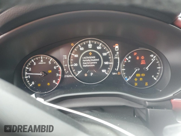 2024 Mazda 3 Premium Plus with VIN JM1BPBNY4R1654134, listed as a Copart auction lot 57751515 with 21,624 mi miles and Salvage title. Bid and sale history available at DreamBid. Image 9.