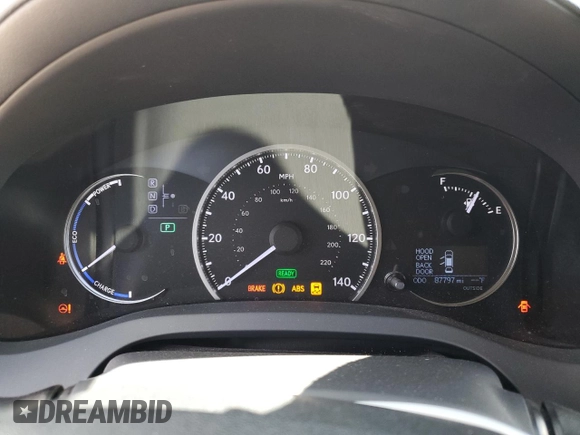 2016 Lexus CT 200h z VIN JTHKD5BH9G2263274, wystawiony jako Copart lot #53585255 z przebiegiem 87 797 mil mil oraz Szkoda całkowita • Salvage title. Historia ofert i sprzedaży dostępna na DreamBid. Obrazek 9.