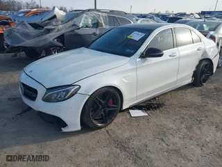 2016 Mercedes-Benz C-Class AMG C 63 S with VIN 55SWF8HB6GU103768, listed as a IAAI auction lot 41779235 with 102,745 mi miles. Bid and sale history available at carsss.com. Image 17.
