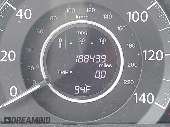 2012 Honda CR-V EX-L with VIN 5J6RM3H77CL047957, listed as a IAAI auction lot 41930875 with 188,439 mi miles. Bid and sale history available at carsss.com. Image 16.