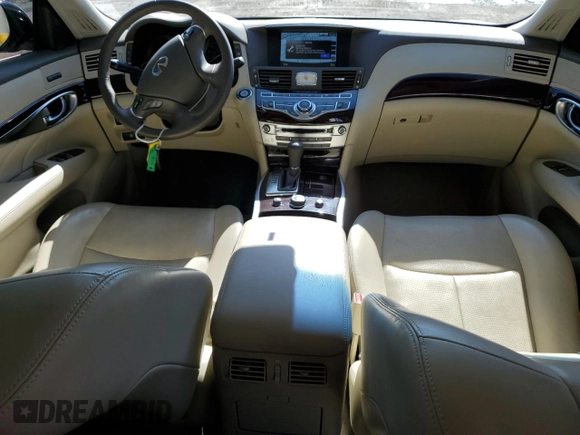 2019 Infiniti Q70 Luxe with VIN JN1BY1AR7KM585629, listed as a Copart auction lot 49665645 with 47,755 mi miles and Salvage Title. Bid and sale history available at DreamBid. Image 8.
