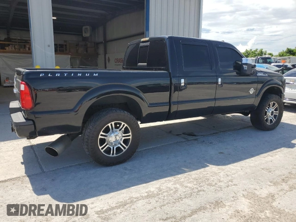 2016 Ford F-250 Lariat with VIN 1FT7W2BTXGEC20338, listed as a Copart auction lot 61798515 with 206,338 mi miles and Salvage title. Bid and sale history available at DreamBid. Image 3.