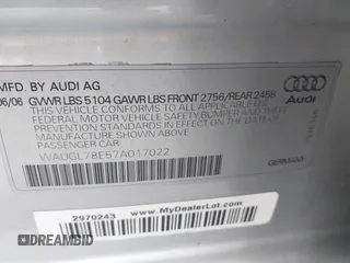 2007 Audi S4 z VIN WAUGL78E57A017022, wystawiony jako IAAI lot #41718171 z przebiegiem 130 808 mil mil oraz . Historia ofert i sprzedaży dostępna na DreamBid. Obrazek 9.