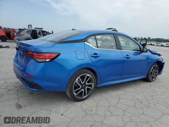 2025 Nissan Sentra SR с VIN 3N1AB8DV0SY269128, выставлен на аукционе Copart как лот 57147435 с пробегом 393 миль миль и Списание • Salvage title. История ставок и продаж доступна на DreamBid. Изображение 3.
