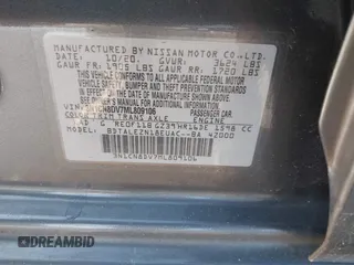 2021 Nissan Versa S with VIN 3N1CN8DV7ML809106, listed as a IAAI auction lot 42473174 with 196,662 mi miles and . Bid and sale history available at DreamBid. Image 9.