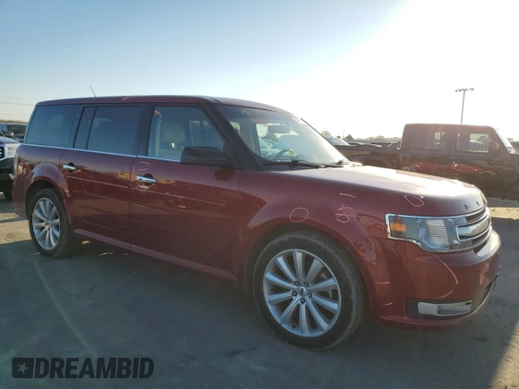 2017 Ford Flex SEL with VIN 2FMGK5C83HBA07490, listed as a Copart auction lot 84861984 with 114,317 mi miles and Salvage Title. Bid and sale history available at carsss.com. Image 4.