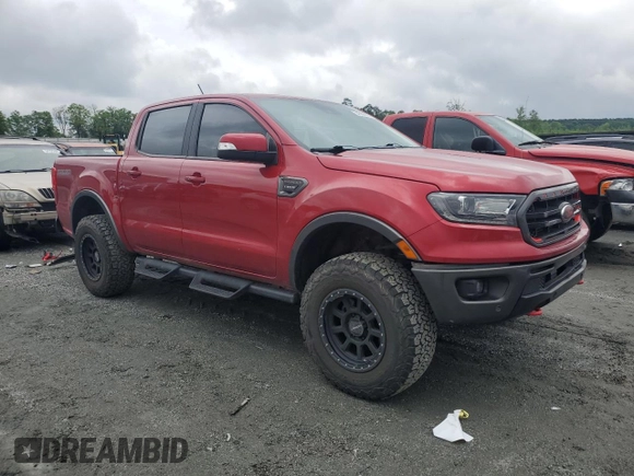 2021 Ford Ranger XL with VIN 1FTER4FH9MLD80721, listed as a Copart auction lot 54598605 with 49,500 mi miles and Clean title. Bid and sale history available at DreamBid. Image 4.