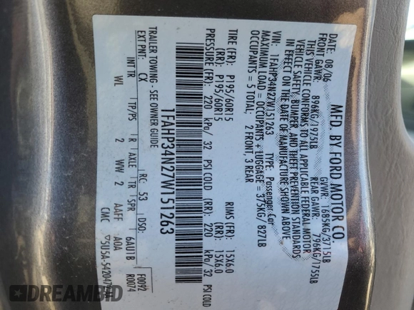 2007 Ford Focus S with VIN 1FAHP34N27W151263, listed as a Copart auction lot 42933324 with 128,598 mi miles and Salvage Title. Bid and sale history available at carsss.com. Image 12.