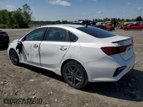 2021 Kia Forte GT-Line with VIN 3KPF34AD1ME330415, listed as a Copart auction lot 57488545 with 46,074 mi miles and Salvage title. Bid and sale history available at DreamBid. Image 2.