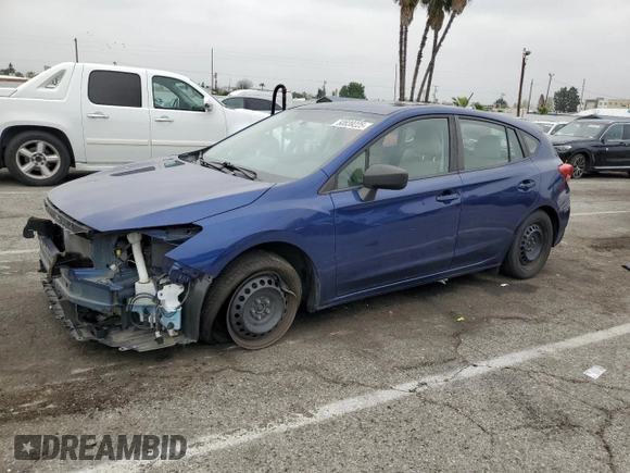 2018 Subaru Impreza z VIN 4S3GTAA60J3743966, wystawiony jako Copart lot #50839225 z przebiegiem 68 730 mil mil oraz Szkoda całkowita • Salvage title. Historia ofert i sprzedaży dostępna na DreamBid. Obrazek 1.