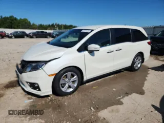 2019 Honda Odyssey EX z VIN 5FNRL6H54KB059204, wystawiony jako Copart lot #63221685 z przebiegiem 50 301 mil mil oraz Nie do naprawy • Non repairable. Historia ofert i sprzedaży dostępna na DreamBid. Obrazek 1.