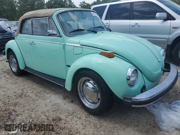 1977 Volkswagen Beetle with VIN 1572044306, listed as a Copart auction lot 63711884 with 45,754 mi miles and Salvage Title. Bid and sale history available at DreamBid. Image 4.