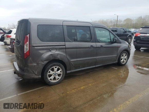 2015 Ford Transit Connect XLT with VIN NM0GE9F7XF1196358, listed as a Copart auction lot 51522205 with 198,102 mi miles and Salvage title. Bid and sale history available at DreamBid. Image 3.