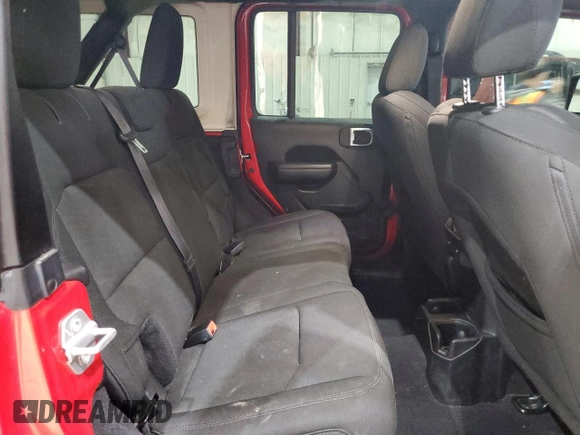 2019 Jeep Wrangler Unlimited Sport S with VIN 1C4HJXDG2KW646608, listed as a Copart auction lot 58535105 with 111,230 mi miles and Salvage title. Bid and sale history available at DreamBid. Image 11.