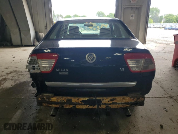 2007 Mercury Milan Premier with VIN 3MEHM08107R603592, listed as a Copart auction lot 62238305 with 109,808 mi miles and Non repairable. Bid and sale history available at DreamBid. Image 6.