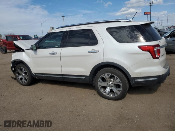 2019 Ford Explorer Platinum с VIN 1FM5K8HTXKGA78112, выставлен на аукционе Copart как лот 55954715 с пробегом 67 959 миль миль и Списание • Salvage title. История ставок и продаж доступна на DreamBid. Изображение 2.
