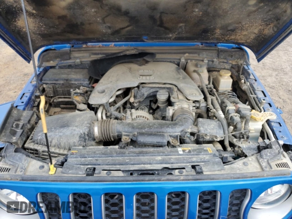 2021 Jeep Gladiator Overland with VIN 1C6HJTFG7ML585693, listed as a Copart auction lot 53058485 with 47,804 mi miles and Salvage title. Bid and sale history available at DreamBid. Image 11.
