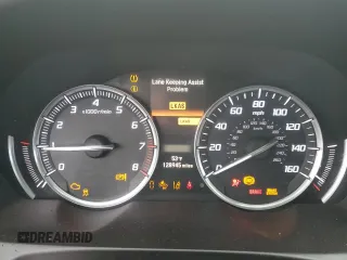 2015 Acura TLX V6 Tech with VIN 19UUB2F57FA024374, listed as a Copart auction lot 45148025 with 128,945 mi miles and Salvage Title. Bid and sale history available at carsss.com. Image 9.