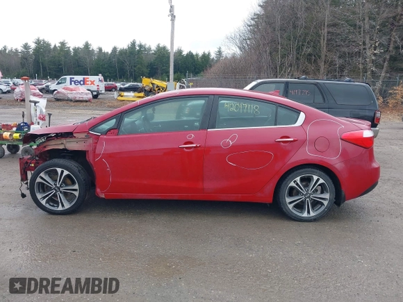 2016 Kia Forte EX z VIN KNAFX4A88G5490716, wystawiony jako IAAI lot #42017118 z przebiegiem 95 681 mil mil oraz . Historia ofert i sprzedaży dostępna na DreamBid. Obrazek 14.
