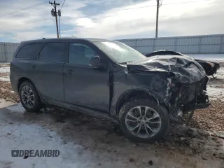 2020 Dodge Durango R/T with VIN 1C4SDJCT0LC214689, listed as a Copart auction lot 46547135 with 124,198 mi miles and Salvage title. Bid and sale history available at DreamBid. Image 4.
