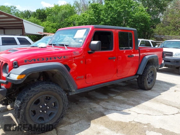 2021 Jeep Gladiator Mojave with VIN 1C6JJTEG6ML533927, listed as a IAAI auction lot 42056253 with 92,317 mi miles and . Bid and sale history available at DreamBid. Image 14.