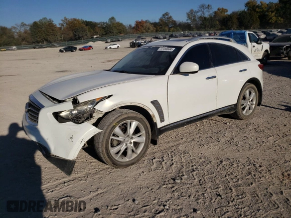 2012 Infiniti FX35 with VIN JN8AS1MU2CM121535, listed as a Copart auction lot 77134044 with 256,998 mi miles and Salvage Title. Bid and sale history available at carsss.com. Image 1.