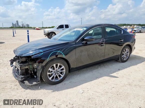 2020 Mazda 3 with VIN 3MZBPABL1LM127551, listed as a Copart auction lot 59587255 with 77,261 mi miles and Salvage title. Bid and sale history available at DreamBid. Image 1.