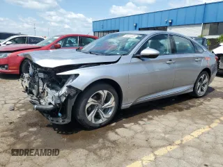 2019 Honda Accord EX-L with VIN 1HGCV1F50KA023459, listed as a Copart auction lot 59374445 with 53,646 mi miles and Clean title. Bid and sale history available at DreamBid. Image 1.
