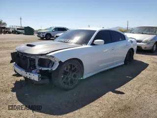 2020 Dodge Charger Scat Pack Widebody z VIN 2C3CDXGJ9LH172489, wystawiony jako Copart lot #52338855 z przebiegiem 56 406 mil mil oraz Szkoda całkowita • Salvage title. Historia ofert i sprzedaży dostępna na DreamBid. Obrazek 1.