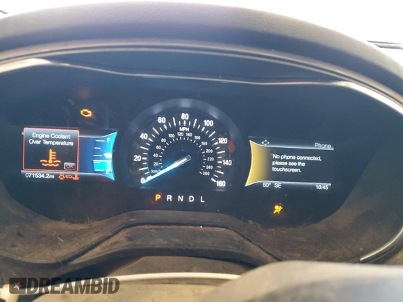 2020 Ford Fusion SE with VIN 3FA6P0HD4LR162494, listed as a Copart auction lot 48019175 with 71,534 mi miles and Salvage Title. Bid and sale history available at DreamBid. Image 9.