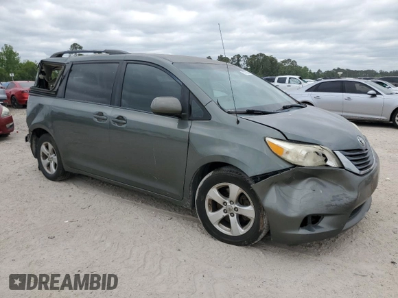 2014 Toyota Sienna LE AAS with VIN 5TDKK3DC5ES440437, listed as a Copart auction lot 52779895 with Not Provided miles and Salvage Title. Bid and sale history available at DreamBid. Image 4.