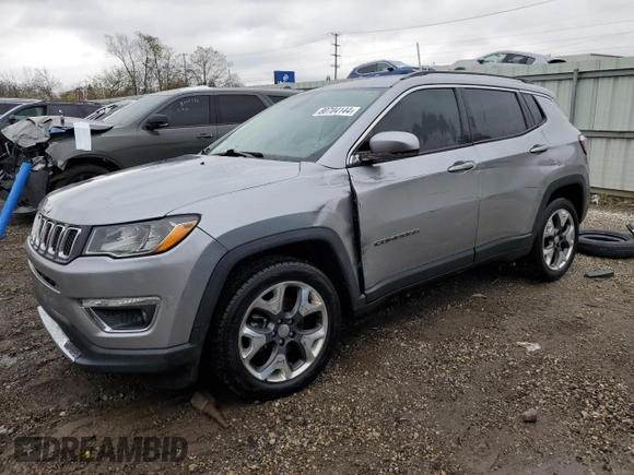 2019 Jeep Compass Limited with VIN 3C4NJCCB6KT659868, listed as a Copart auction lot 80704144 with 84,013 mi miles and Salvage title. Bid and sale history available at DreamBid. Image 1.