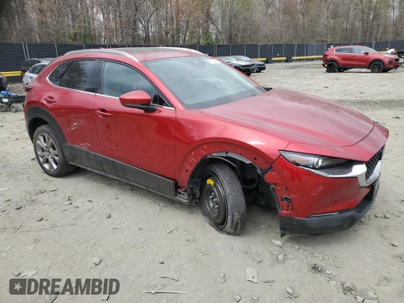 2020 Mazda CX-30 Premium with VIN 3MVDMBEM4LM135849, listed as a Copart auction lot 51123755 with 40,424 mi miles and Salvage title. Bid and sale history available at DreamBid. Image 4.