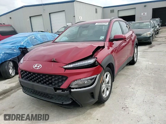2023 Hyundai Kona SEL with VIN KM8K62AB8PU947837, listed as a Copart auction lot 54394245 with 32,401 mi miles and Salvage Title. Bid and sale history available at DreamBid. Image 14.
