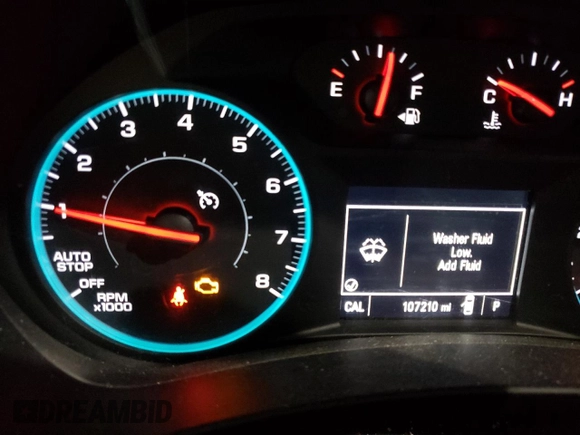 2018 Chevrolet Equinox LT with VIN 3GNAXSEV3JL115400, listed as a Copart auction lot 50221625 with 107,210 mi miles and Clean Title. Bid and sale history available at DreamBid. Image 9.