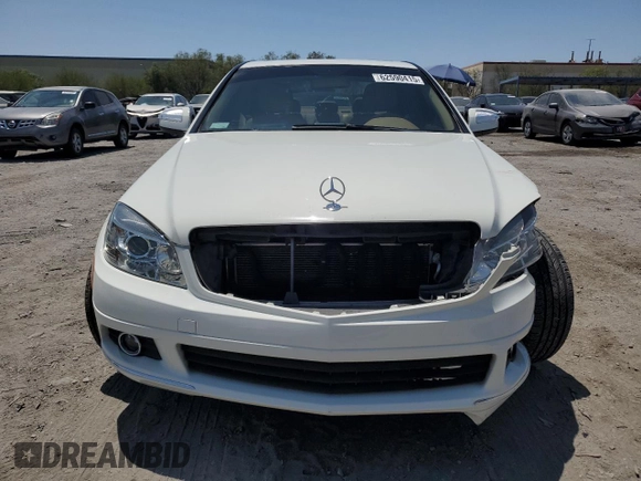 2008 Mercedes-Benz C 300 Sport with VIN WDDGF54X08F080142, listed as a Copart auction lot 62590415 with 55,448 mi miles and Salvage title. Bid and sale history available at DreamBid. Image 5.