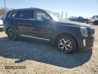 2020 Kia Telluride EX with VIN 5XYP34HC9LG001075, listed as a Copart auction lot 46814085 with 95,428 mi miles and Salvage Title. Bid and sale history available at DreamBid. Image 4.